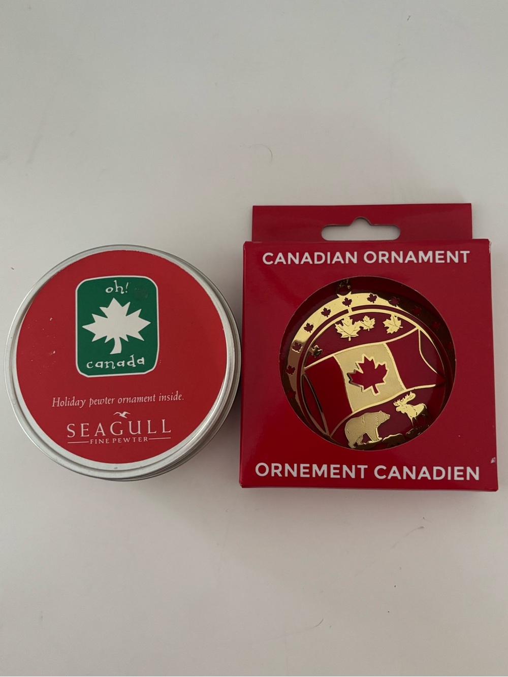 Two Canadian Ornaments